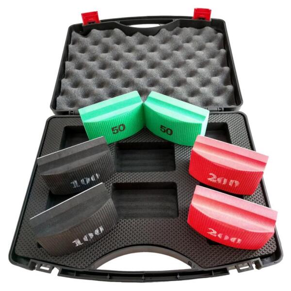 Diamant Handpad Schleif-SET im Koffer